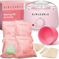 GIRLEARLE Waxing Kit for Women & Men Wax Warmer Hair Removal at Home
